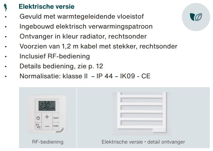 Zehnder Quaro Spa Elektrisch